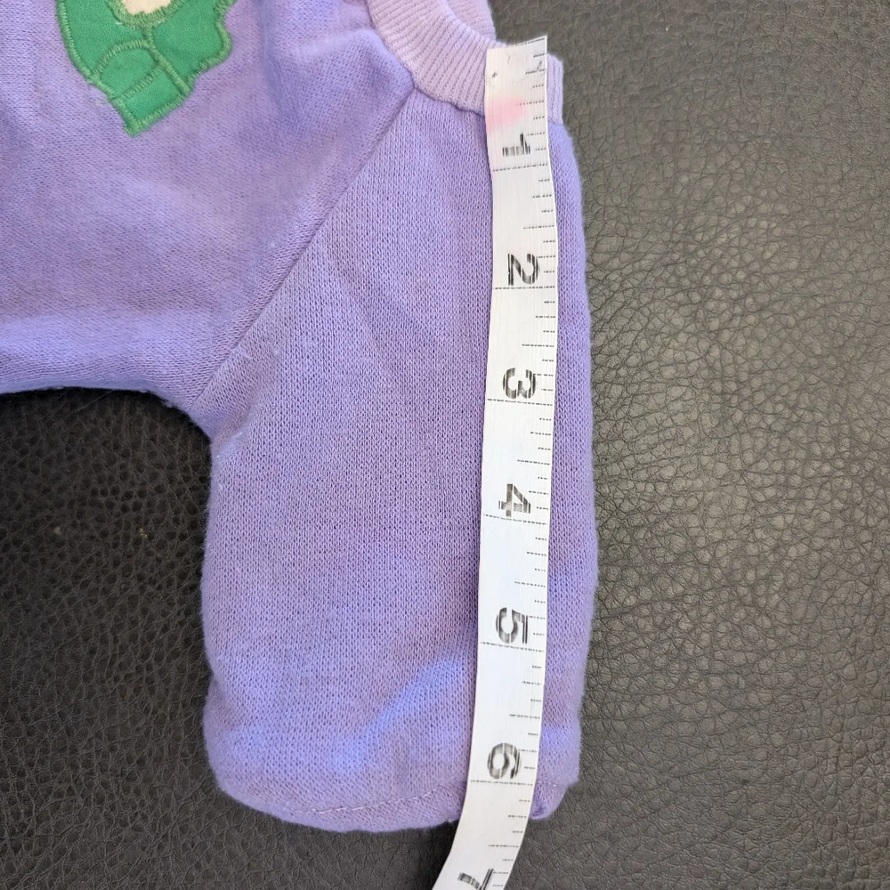 1980's Cabbage Patch Kids Sweatshirt Purple Crewneck Fits Cabbage Patch Doll